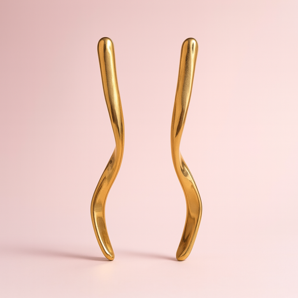 Boucles d’oreilles Torsade Dorée