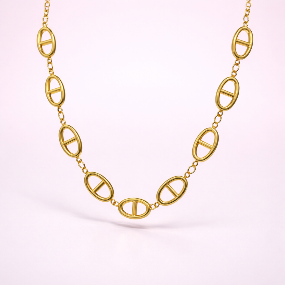 Collier maille marine en acier inoxydable | Gaou Bijoux