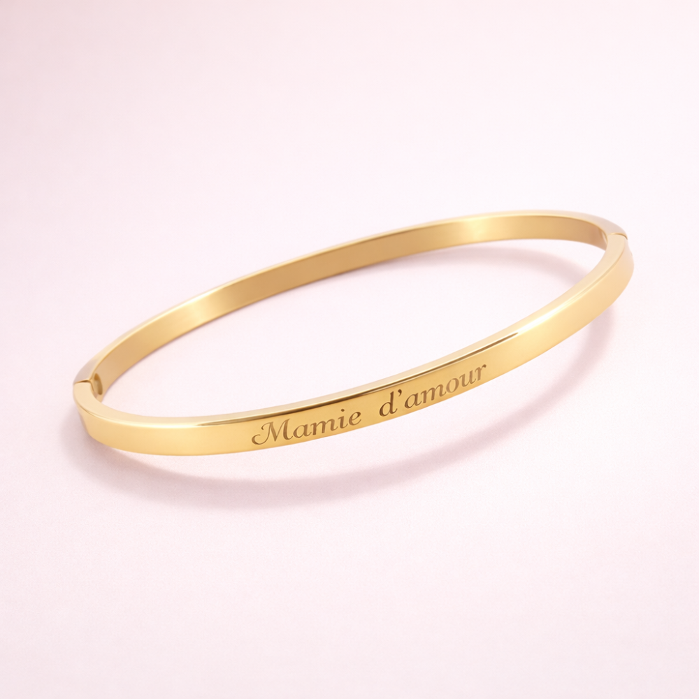 Bracelet jonc “Mamie d’amour”