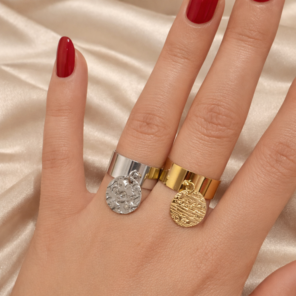 Bague Médaillon – Acier Inoxydable