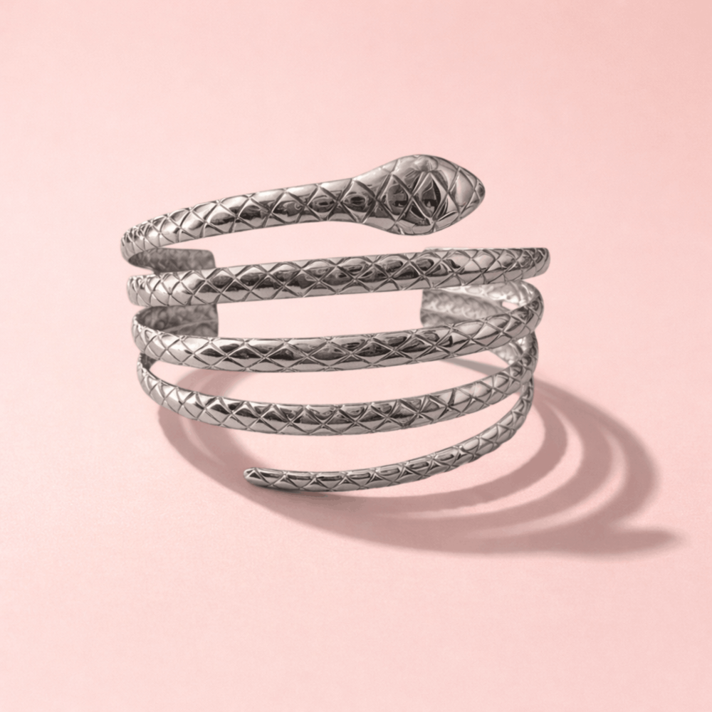 Jonc serpent enroulé acier inoxydable | Gaou Bijoux bijoux acier inoxydable