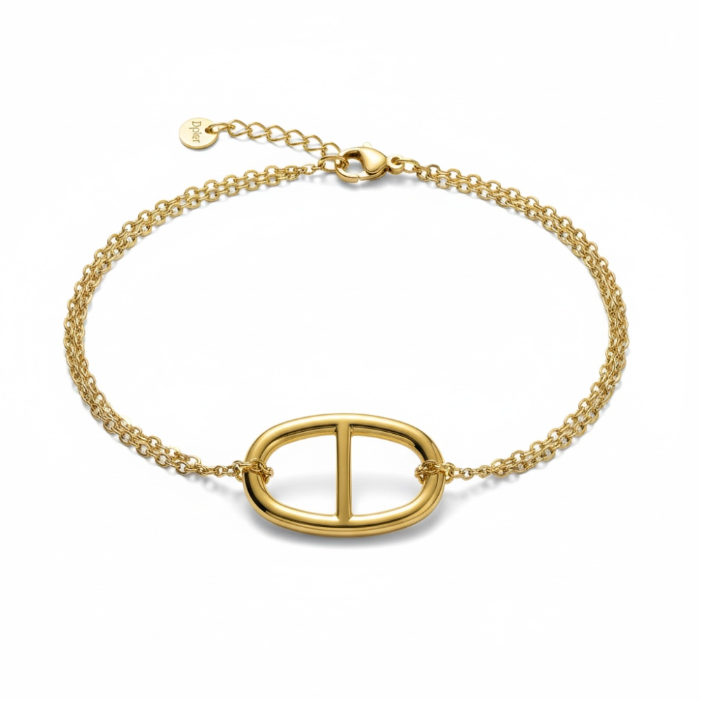 Bracelet Sophia -  Maille Marine Ovale bijoux acier inoxydable | Gaou Bijoux