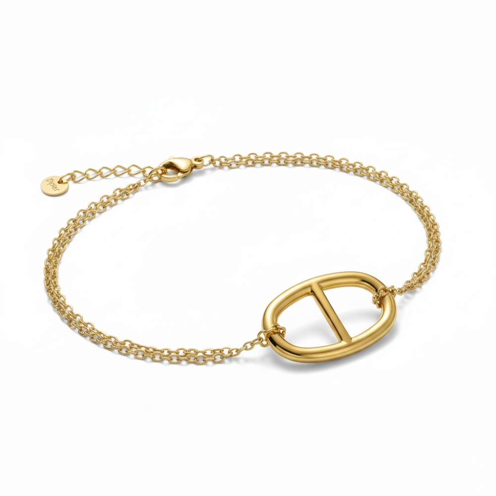 Bracelet Sophia -  Maille Marine Ovale bijoux acier inoxydable | Gaou Bijoux