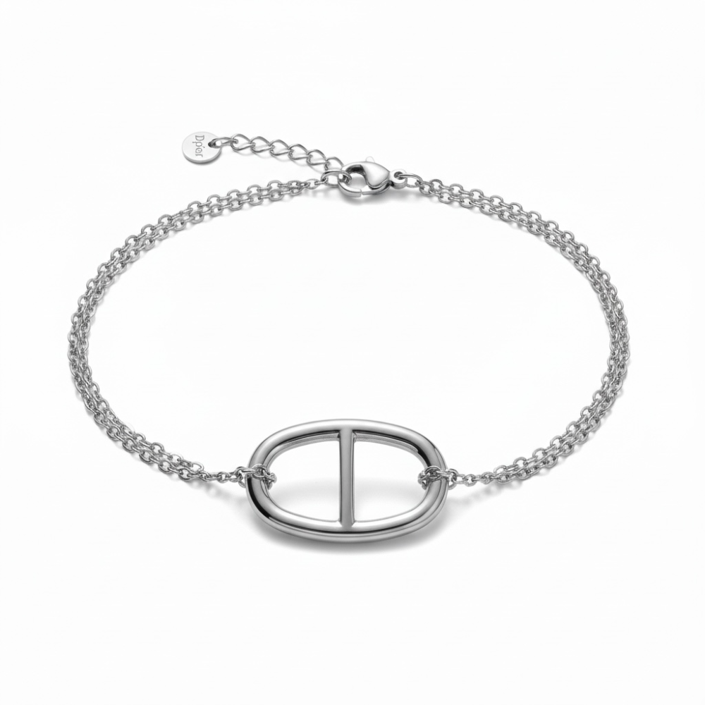 Bracelet Sophia -  Maille Marine Ovale bijoux acier inoxydable | Gaou Bijoux