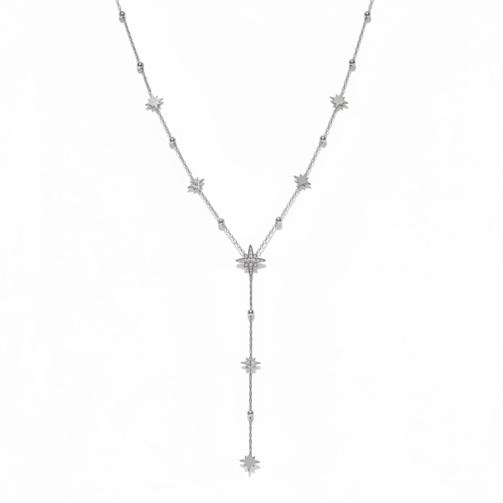Collier Y étoiles en acier inoxydable bijoux acier inoxydable | Gaou Bijoux