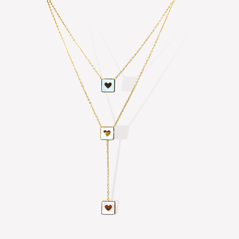 Collier Triple coeur  | Gaou Bijoux