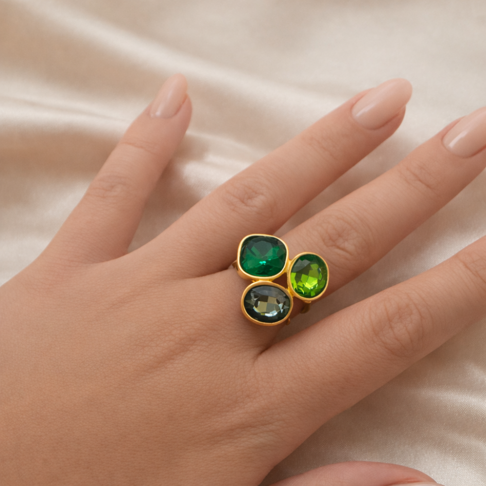 Bague Gemma – Trio de pierres