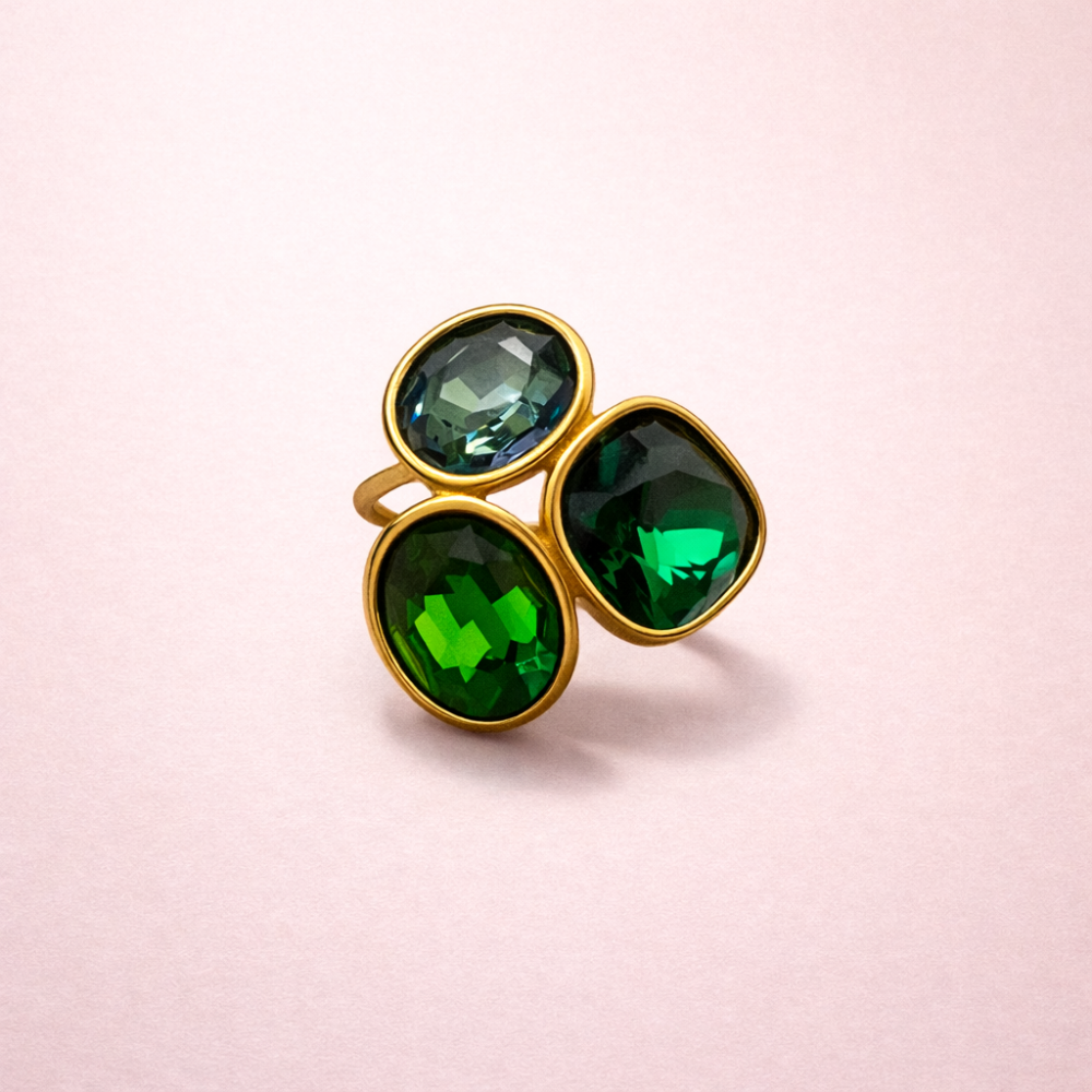 Bague Gemma – Trio de pierres