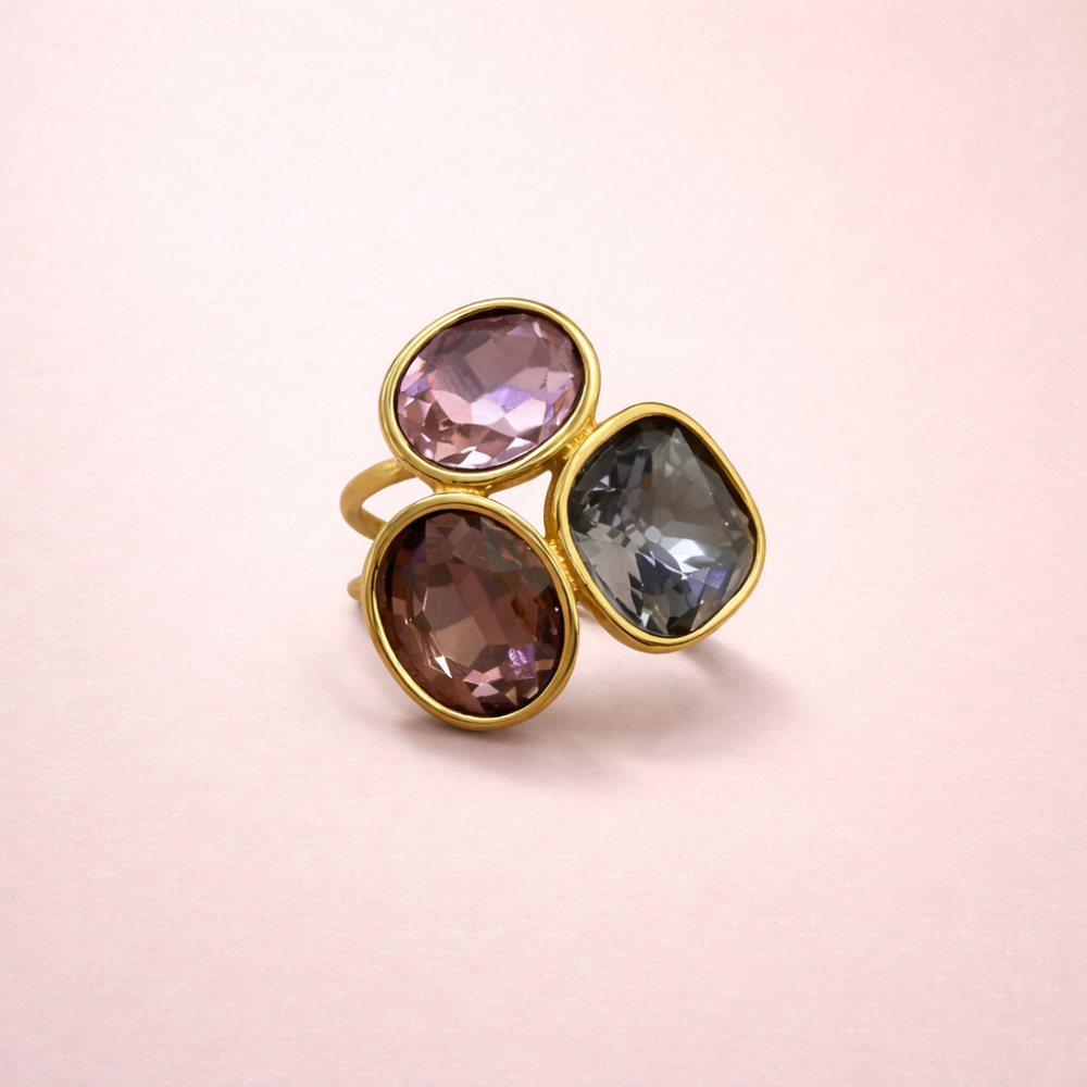 Bague Gemma – Trio de pierres