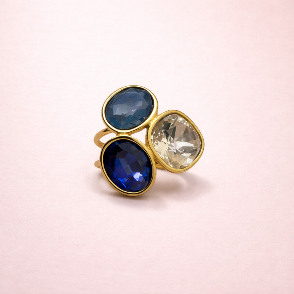 Bague Gemma – Trio de pierres