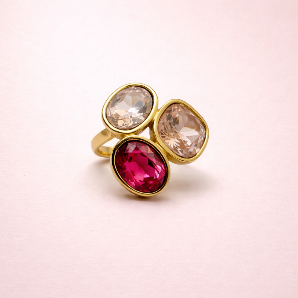 Bague Gemma – Trio de pierres