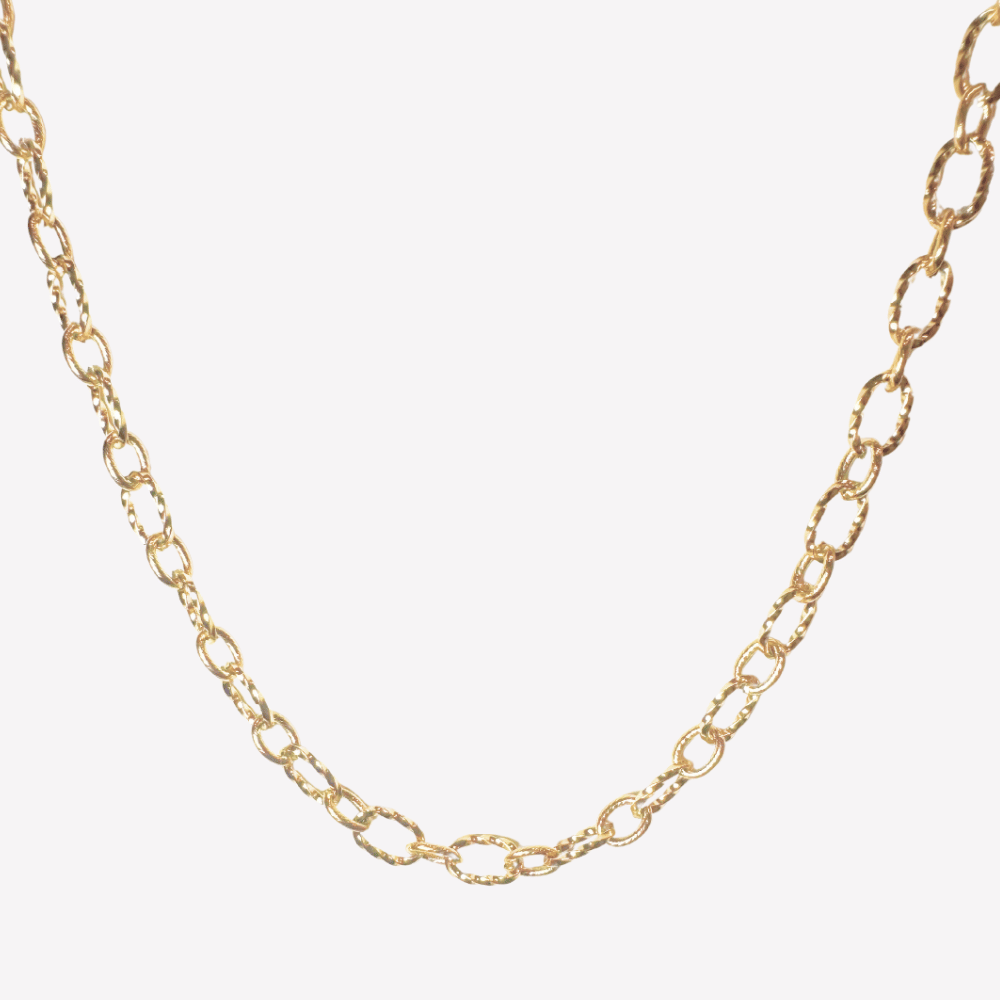 Collier Lettre Personnalisé Doré – Charms Acier Résistant à l’Eau