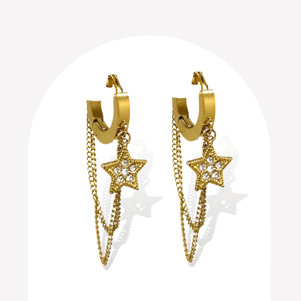 Boucles d'Oreilles Lune  | Gaou Bijoux