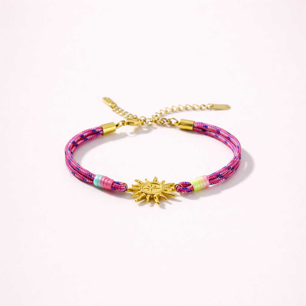 Bracelet cordon été acier inoxydable doré | Gaou Bijoux