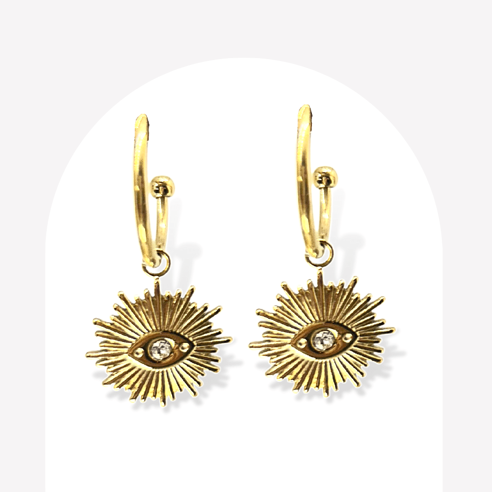 Boucles d'Oreilles Soleil  | Gaou Bijoux