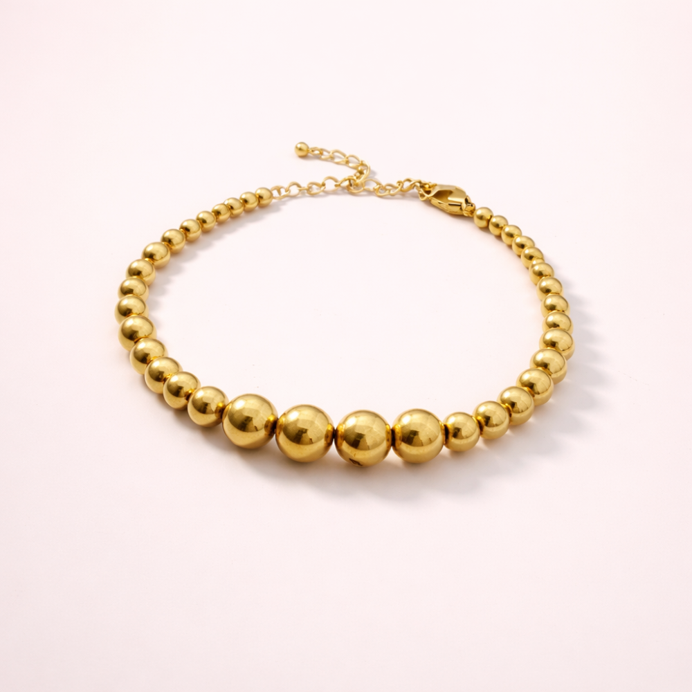 Bracelet Perles Dorées