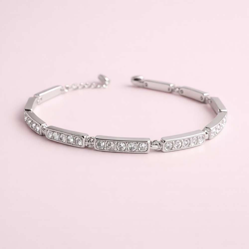 Bracelet Fin Doré Strass – Élégant et lumineux – bijoux acier inoxydable | Gaou Bijoux
