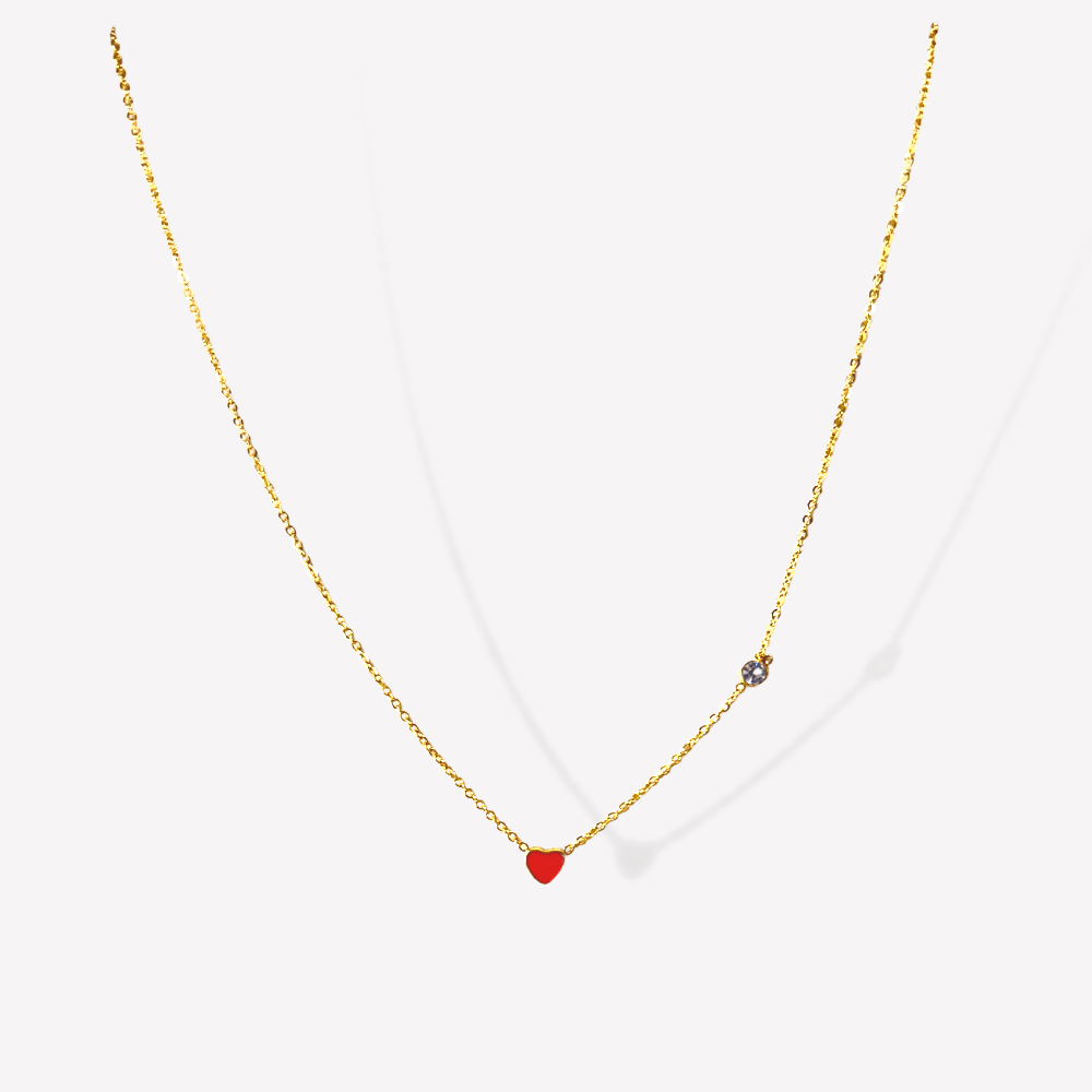 Collier Coeur rouge  | Gaou Bijoux