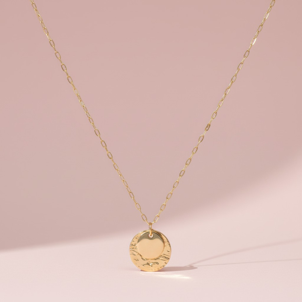 Collier double Médaillon