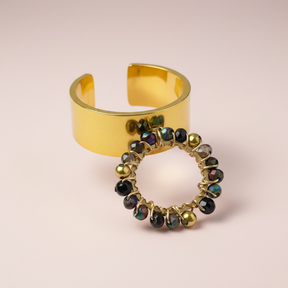 Bague Circle| Bagues acier inoxydable| Gaou Bijoux
