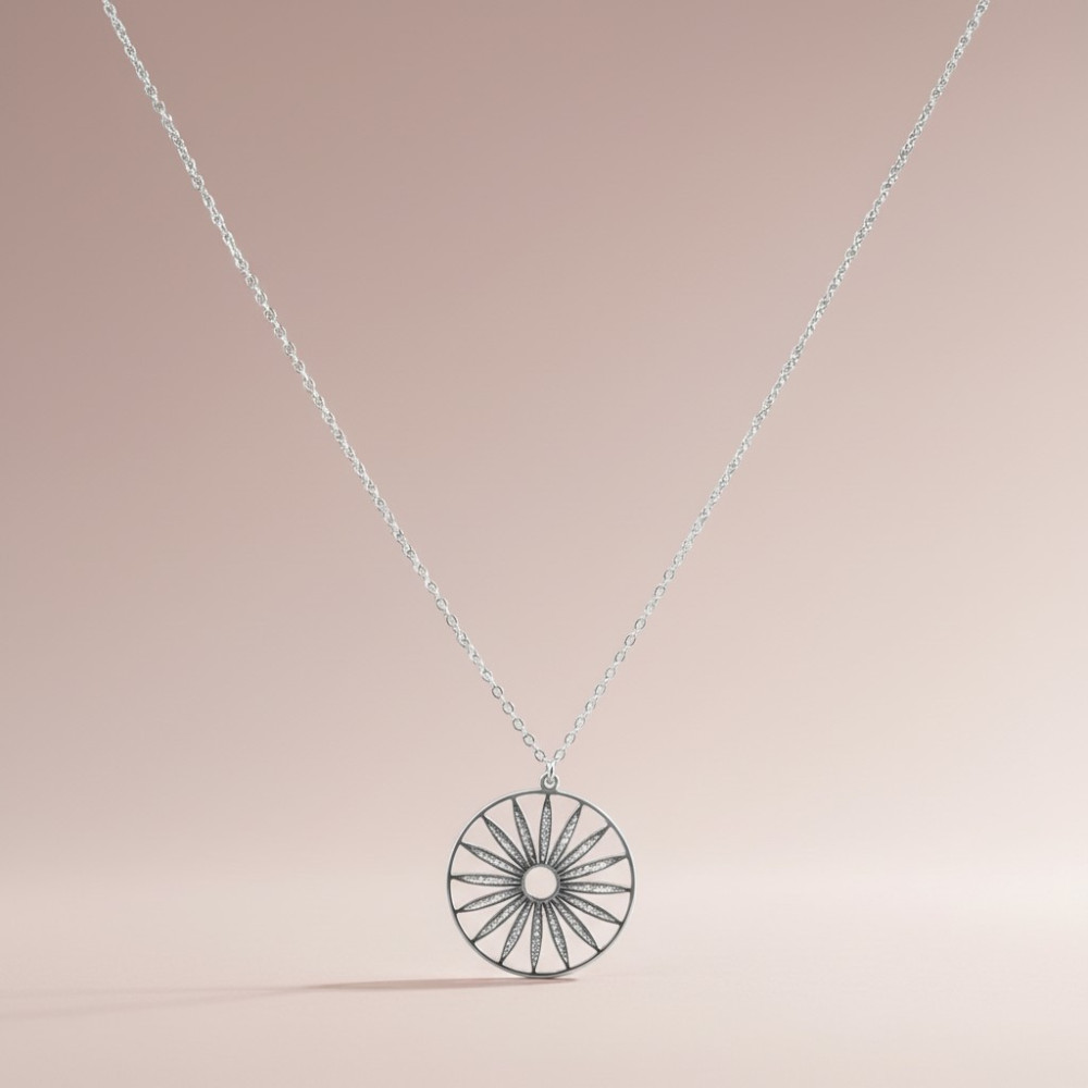 Collier Soleil Radieux en Acier Inoxydable – Bijou doré ou argenté | Gaou Bijoux