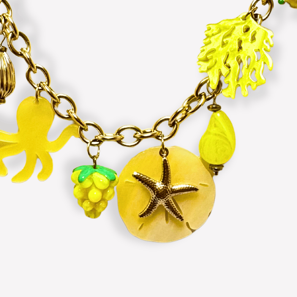 Collier Ocean Jaune  | Gaou Bijoux