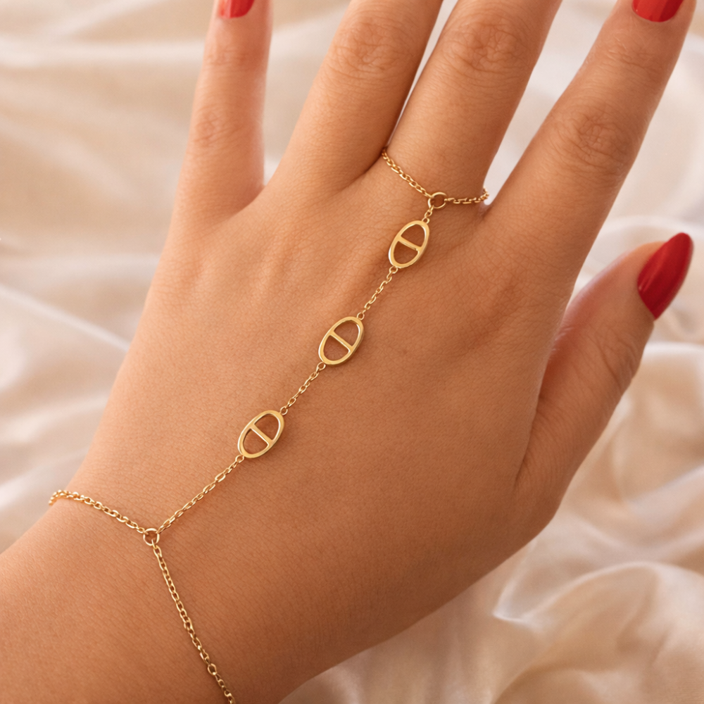 Chaîne de main maille marine acier inoxydable bijoux acier inoxydable | Gaou Bijoux