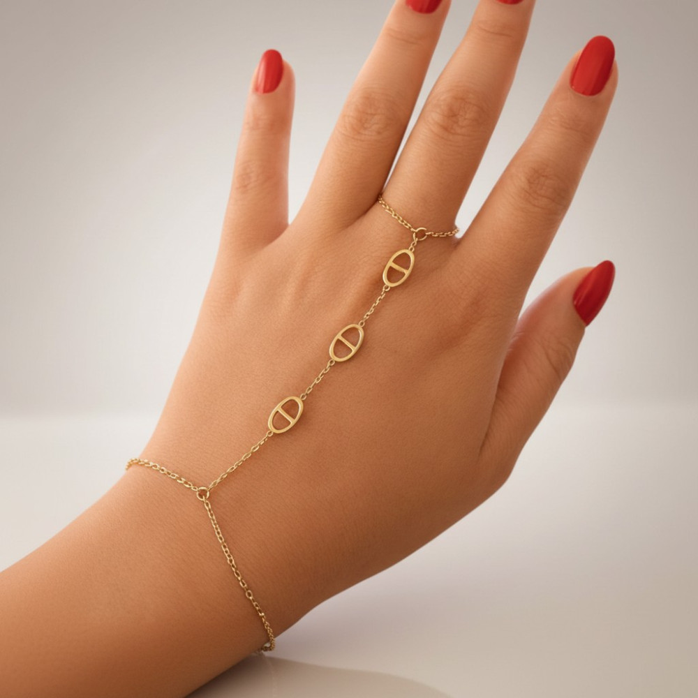 Chaîne de main maille marine acier inoxydable bijoux acier inoxydable | Gaou Bijoux