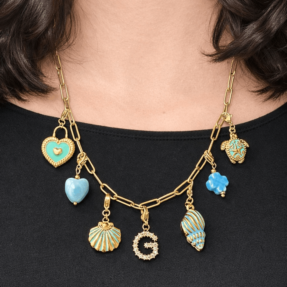 Sautoir maillons ovales collier charms personnalisable | Gaou Bijoux