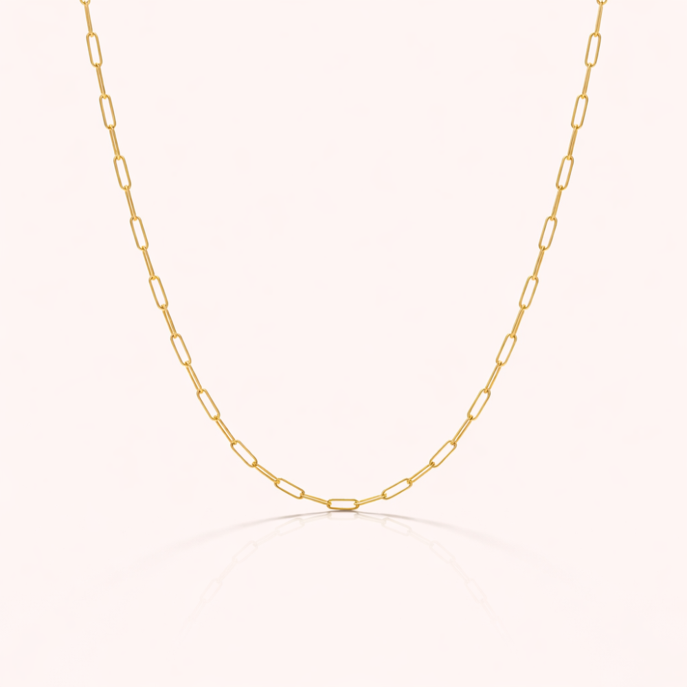 Chaine fine charms collier à composer maillons ovales | Gaou Bijoux