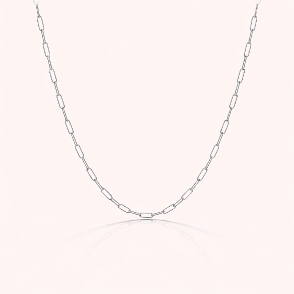 Chaine fine charms collier à composer maillons ovales | Gaou Bijoux