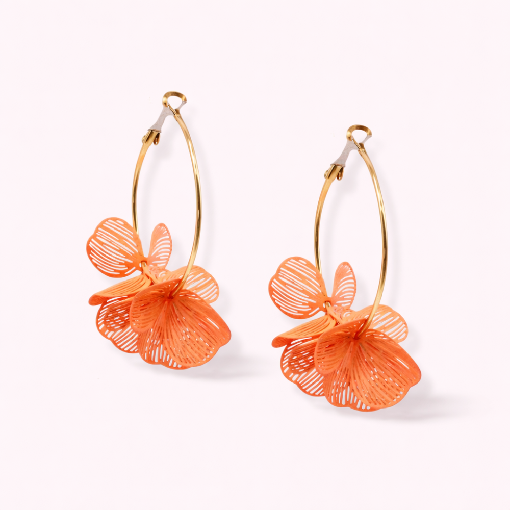 Boucles d'oreilles Fleur de Soleil