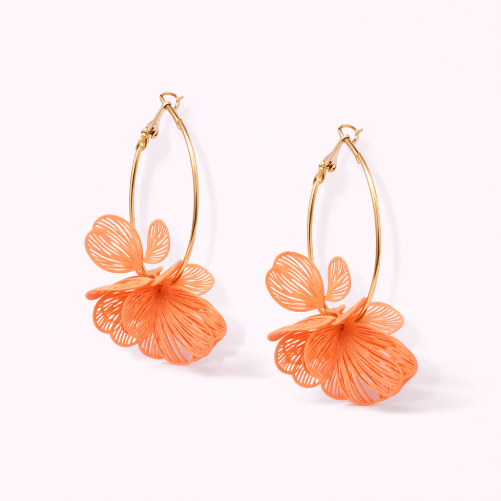 Boucles d'oreilles Fleur de Soleil