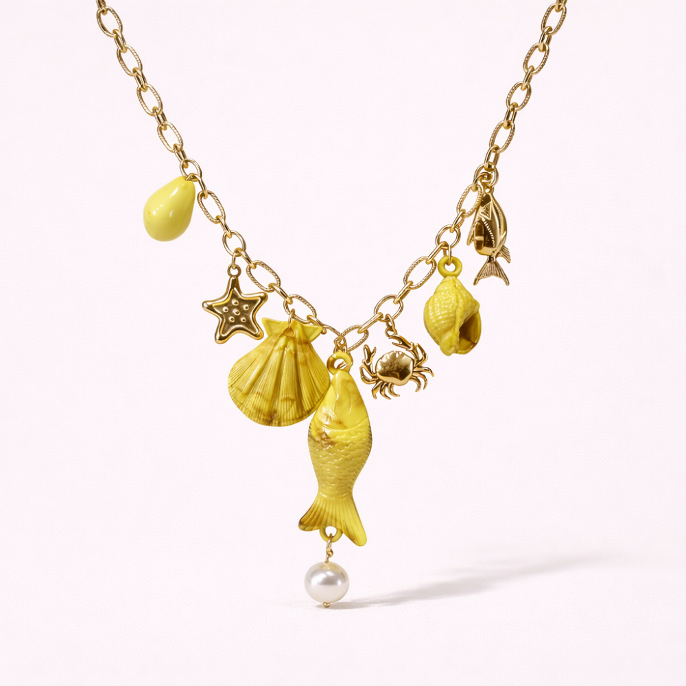 Collier charms océan coquillage femme tendance | Gaou Bijoux