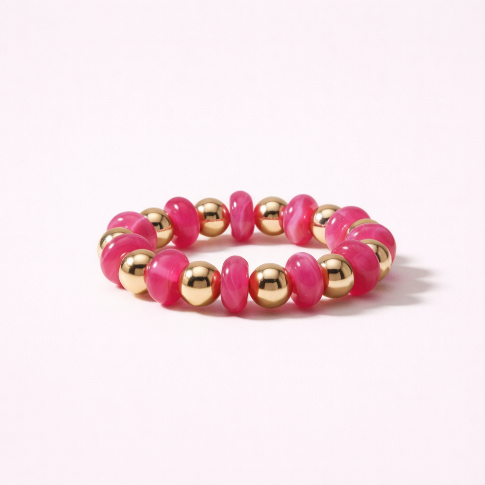 Bracelet perles colorées élastique femme | Gaou Bijoux