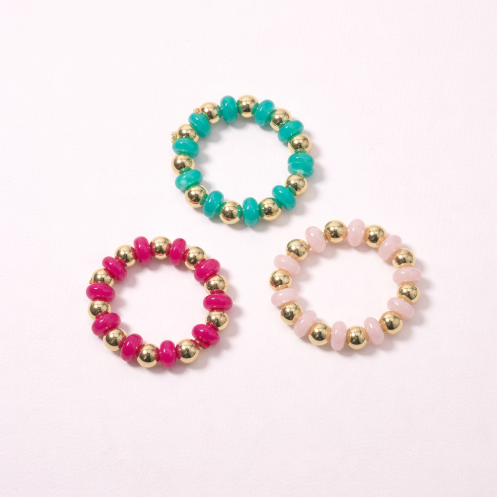Bracelet perles colorées élastique femme | Gaou Bijoux