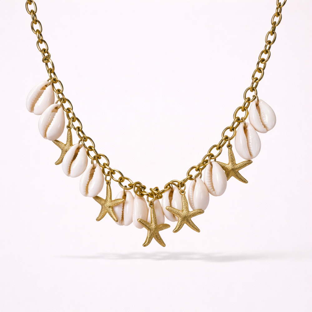 Collier coquillage cauris étoile mer femme | Gaou Bijoux