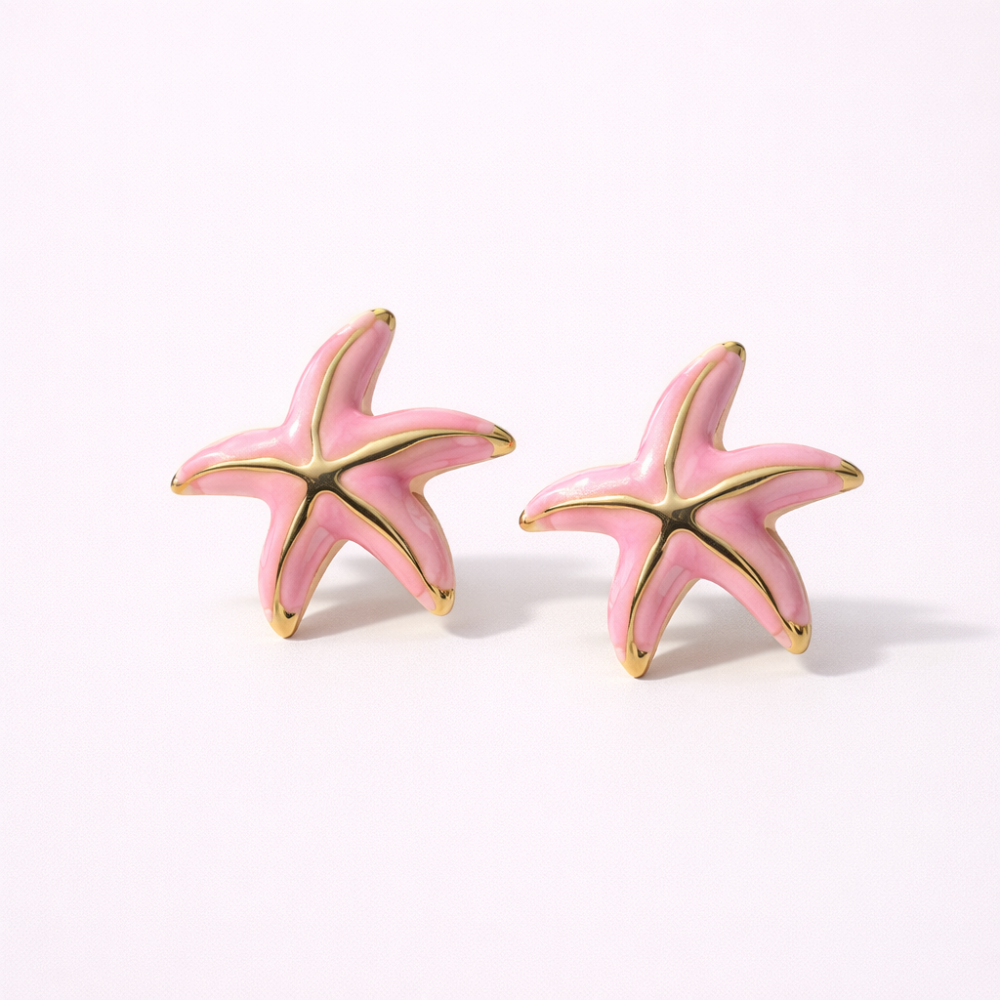Boucles étoile de mer colorées femme | Gaou Bijoux