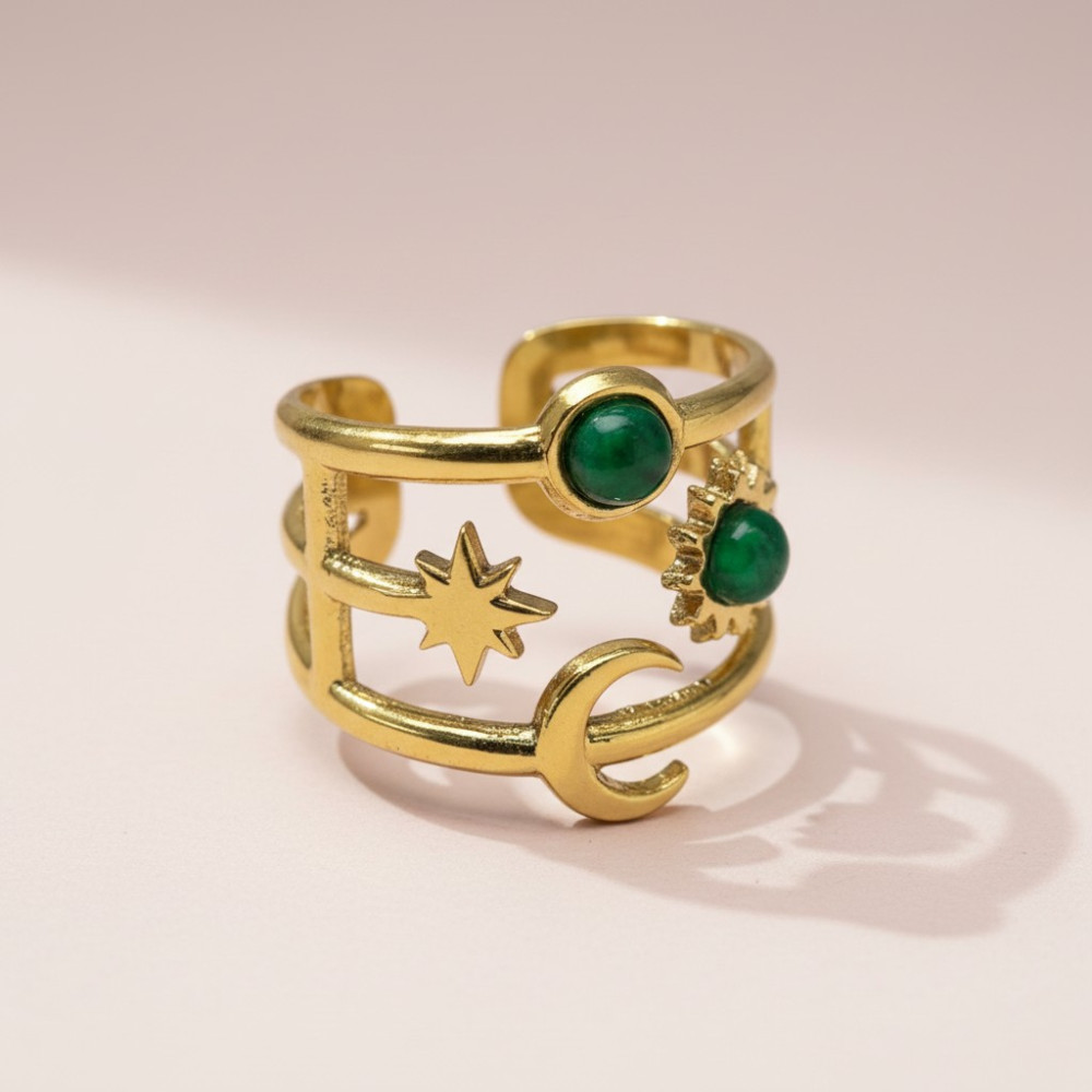 Bague constellation| Bagues acier inoxydable|Gaou Bijoux