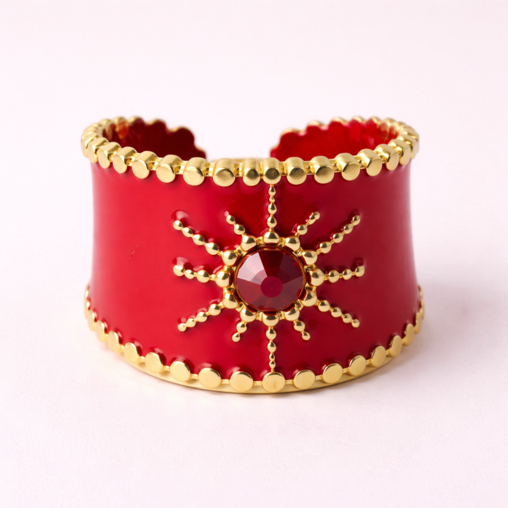 Grosse Bague Fushia| Bagues acier inoxydable|Gaou Bijoux