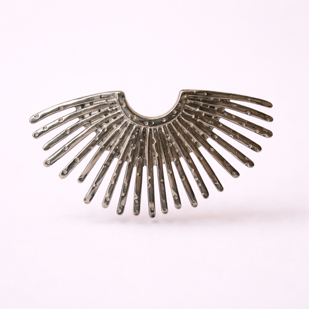 Bague Éventail Argentée | bijoux acier inoxydable | Gaou Bijoux