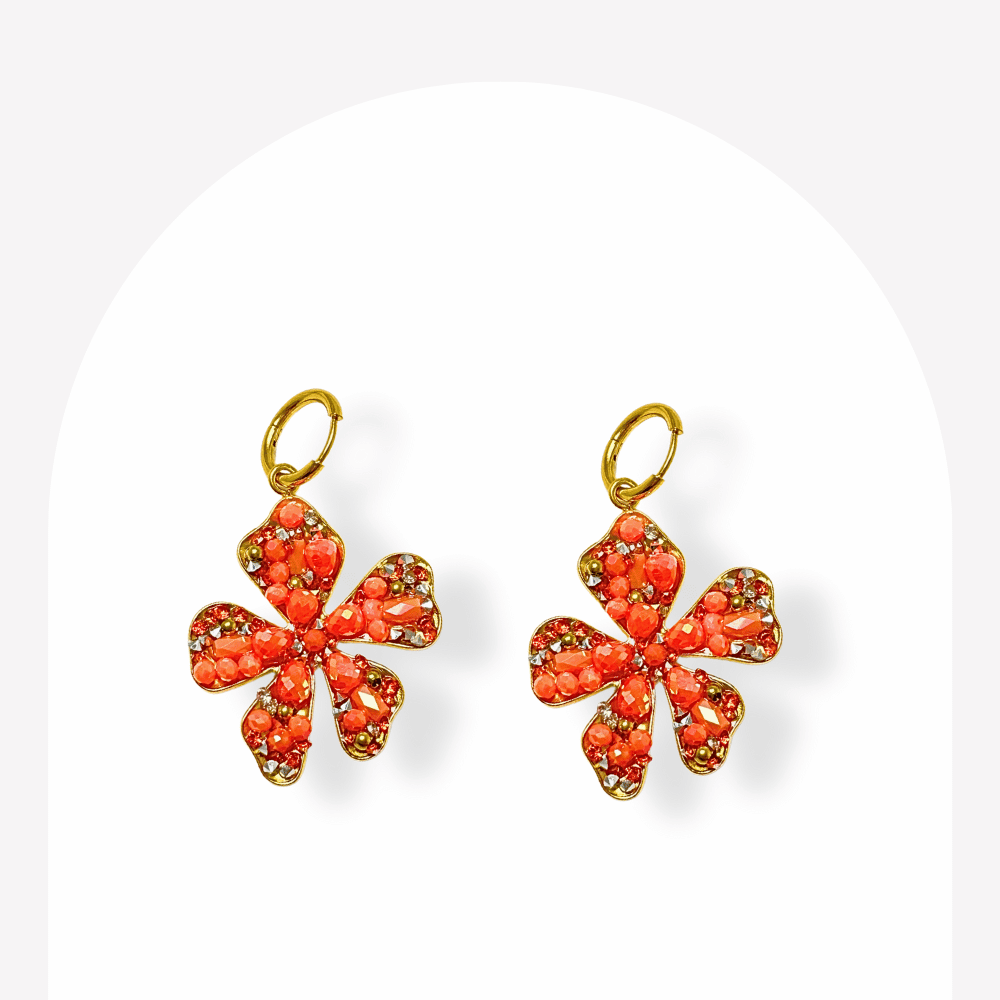 Boucles d’Oreilles Fleur Éclatante  | Gaou Bijoux