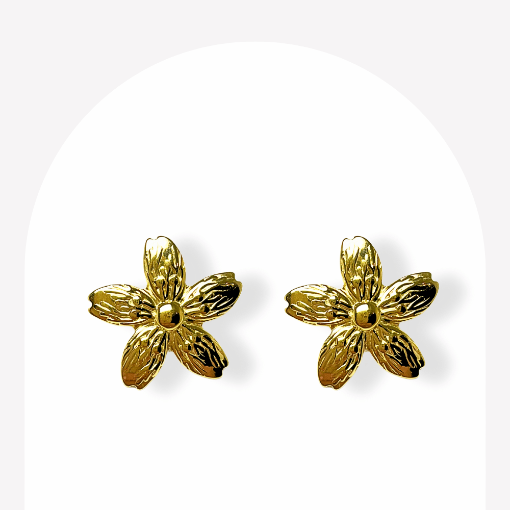 Boucles d’Oreilles Orchidée Sauvage  | Gaou Bijoux