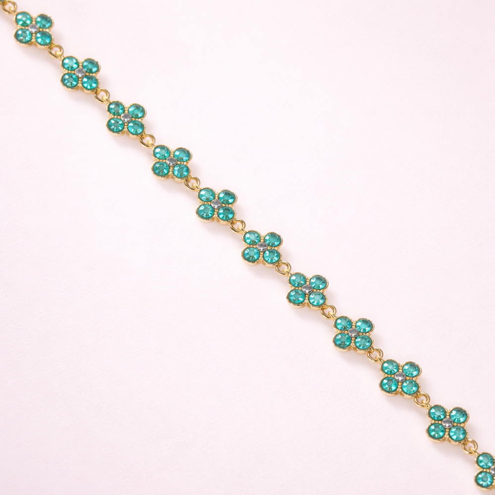 Collier princesse fleurs colorées acier inoxydable bijou femme élégant tendance | Gaou Bijoux