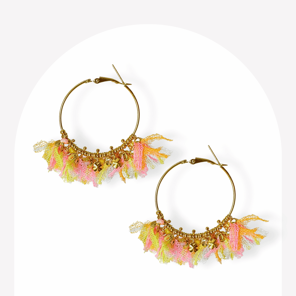 Boucles d’oreilles Créoles Samba  | Gaou Bijoux