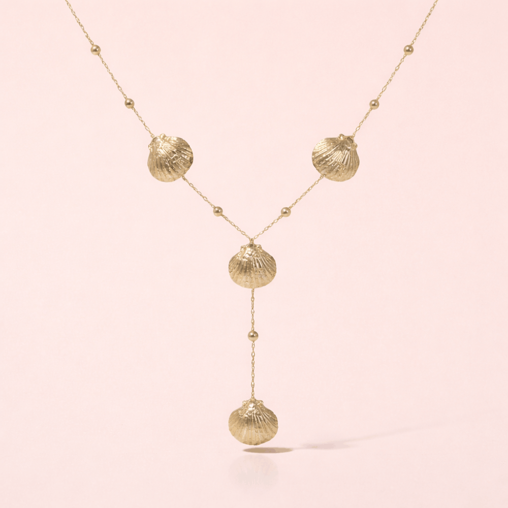 Collier Y étoile strass acier inoxydable doré | Gaou Bijoux