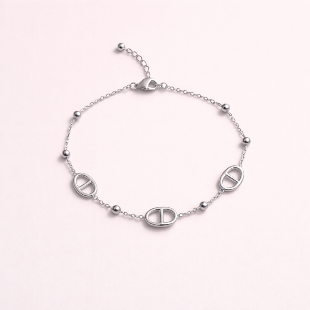 Bracelet maille marine minimaliste | bijoux acier inoxydable | Gaou Bijoux