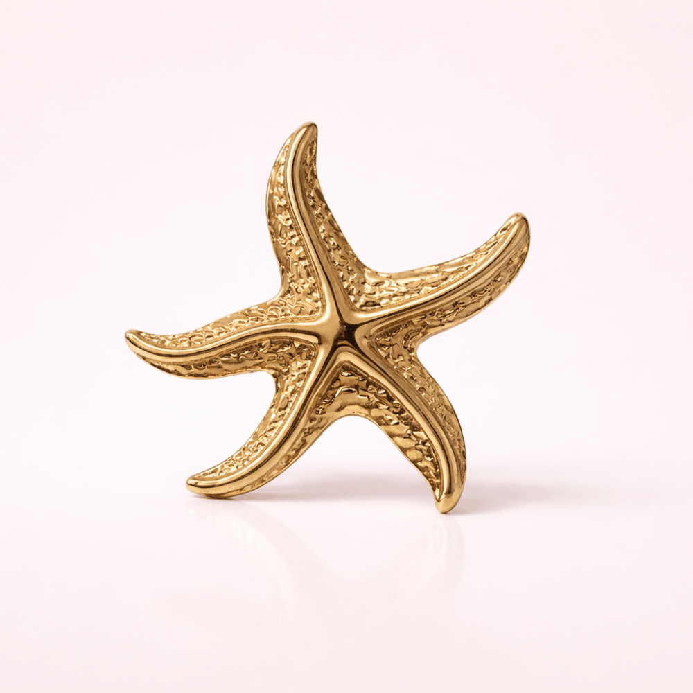 Bague étoile de mer réglable acier inoxydable | Gaou Bijoux