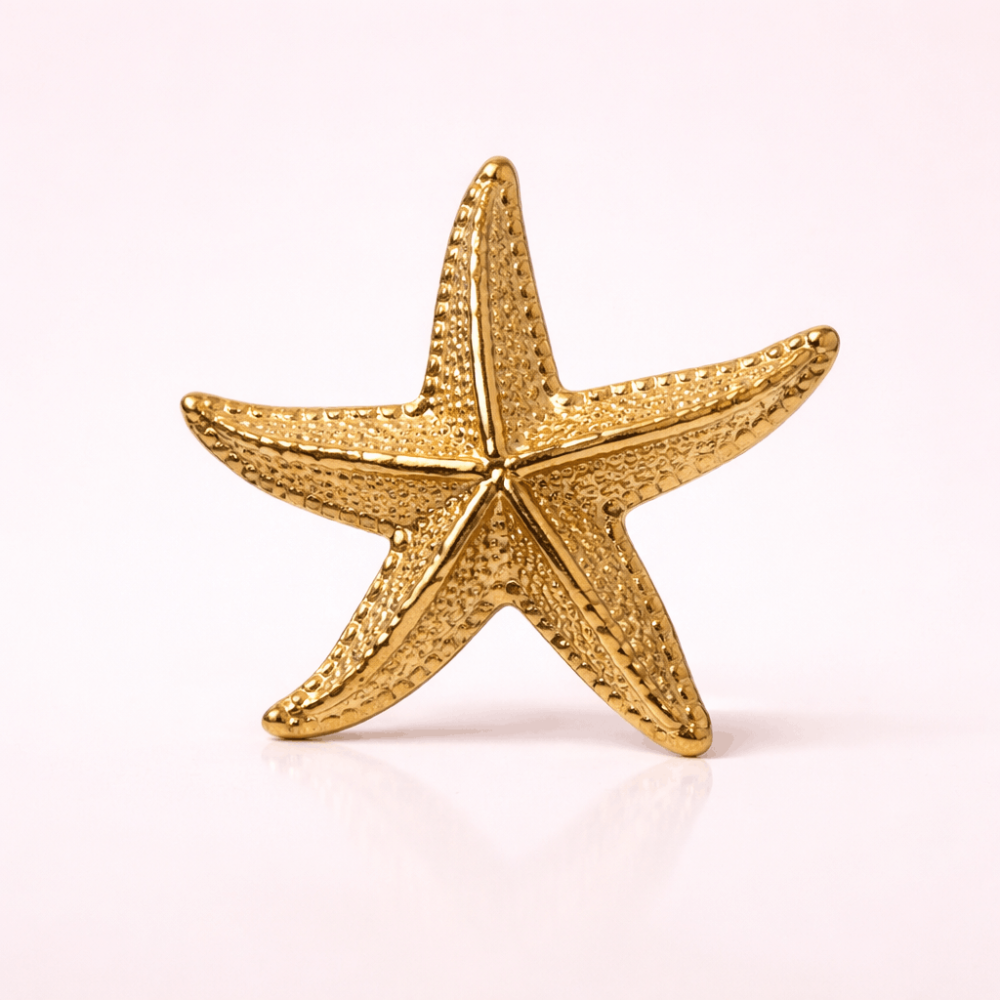 Bague étoile de mer réglable acier inoxydable | Gaou Bijoux