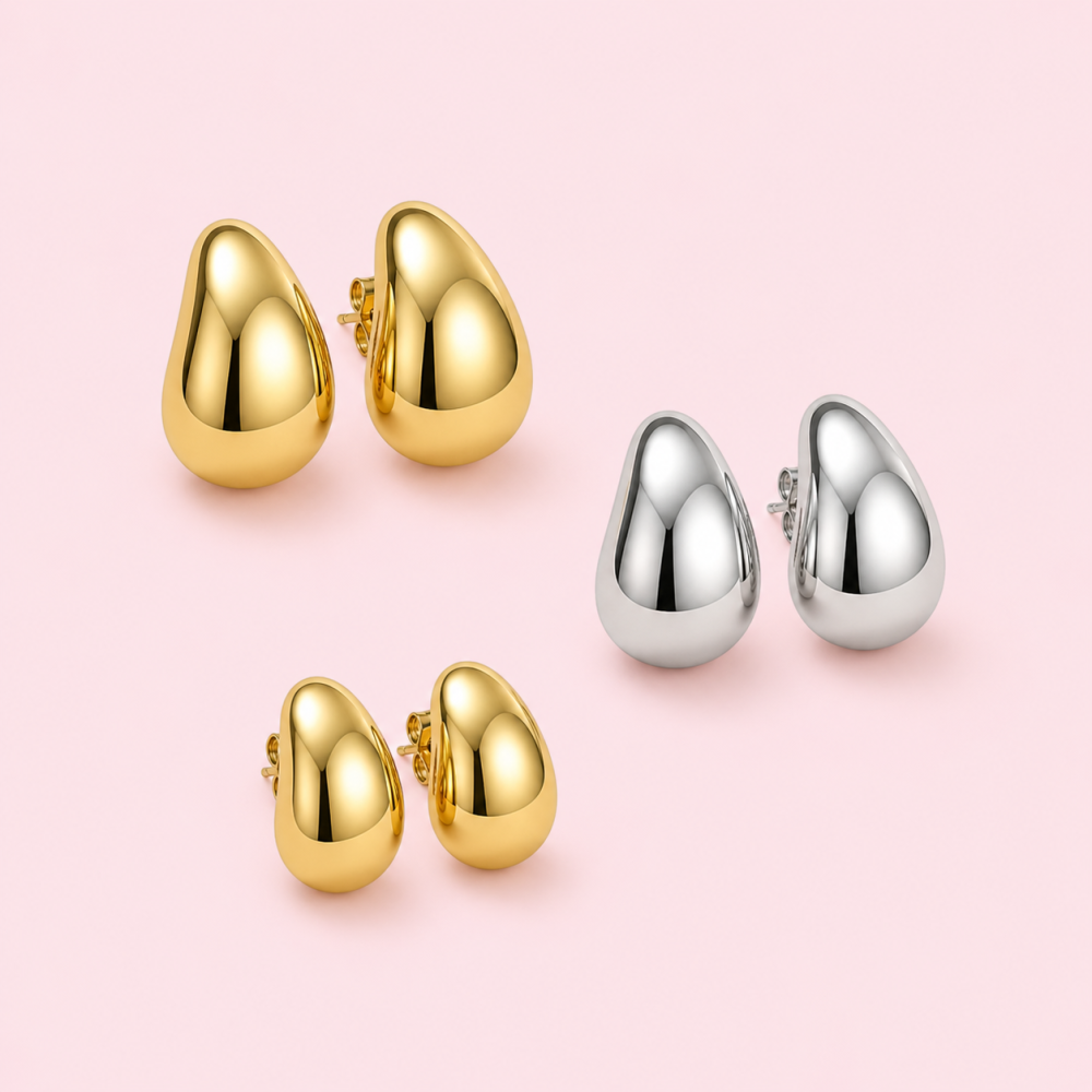 Boucles d’Oreilles Goutte – bijoux acier inoxydable | Gaou Bijoux